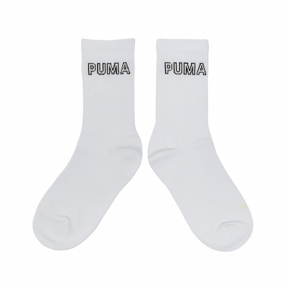 PUMA  彪馬 長襪 Fashion Crew Socks 白 黑 中筒襪 休閒襪 襪子 BB142107