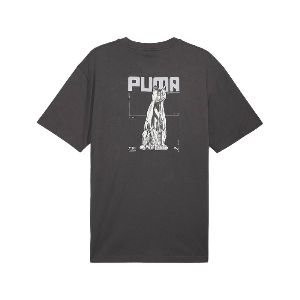 PUMA  彪馬 短袖 Chrome Cat Tee 男款 女款 深灰 寬鬆 中性款 62788896