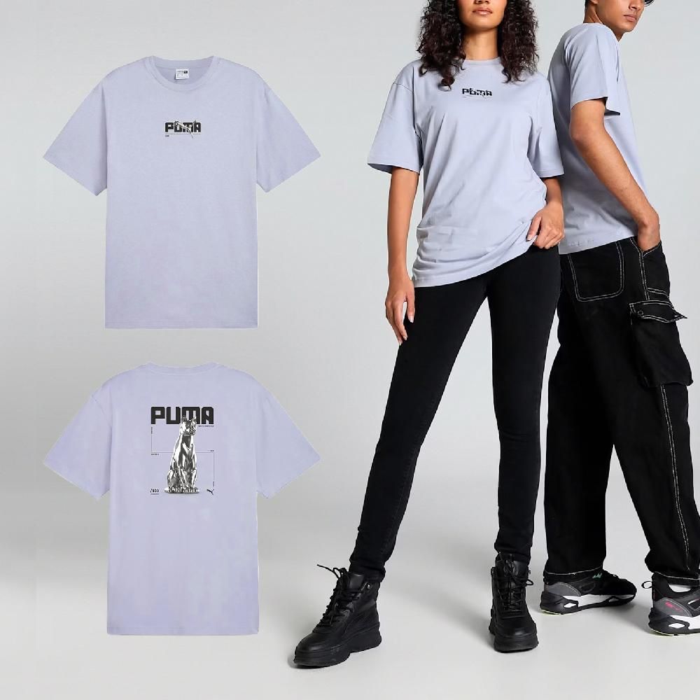 PUMA  彪馬 短袖 Chrome Cat Tee 男款 女款 灰 黑 寬鬆 中性款 62788863