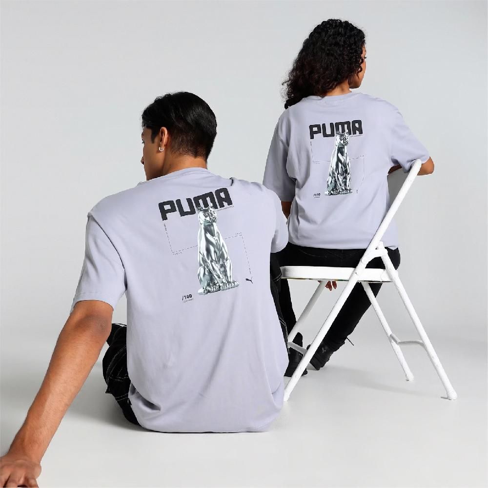 PUMA  彪馬 短袖 Chrome Cat Tee 男款 女款 灰 黑 寬鬆 中性款 62788863