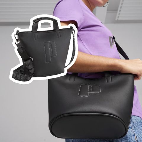 Puma 彪馬 托特包 Sense Mini Shopper Bag 黑 可調背帶 可拆 肩背包 手提包 側背包 09036101