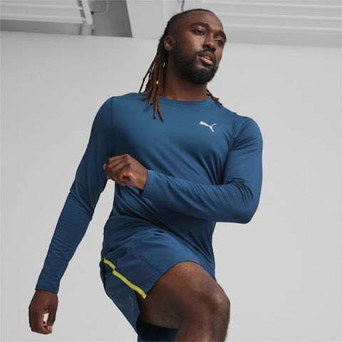 PUMA 彪馬 長袖 慢跑系列 CLOUDSPUN 湖水綠 運動 薄長T 男 52499121