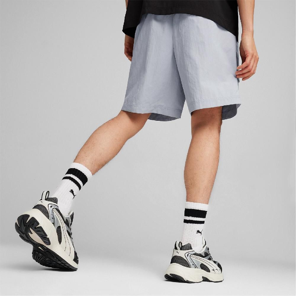 PUMA  彪馬 短褲 Classic Cargo Shorts 男款 灰藍 寬鬆 抽繩 大口袋 褲子 62426263