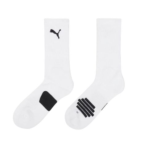 PUMA 彪馬 籃球襪 Fashion Basketball Socks 白 黑 厚底 中筒 運動襪 球襪 襪子 BB143901