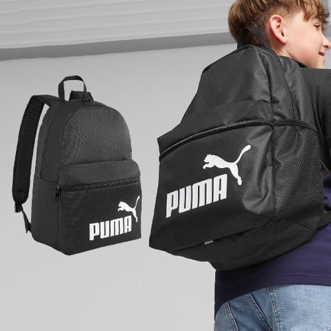 PUMA 彪馬 後背包 Phase Backpack 黑 白 可調背帶 雙肩背 肩背包 背包 07994301