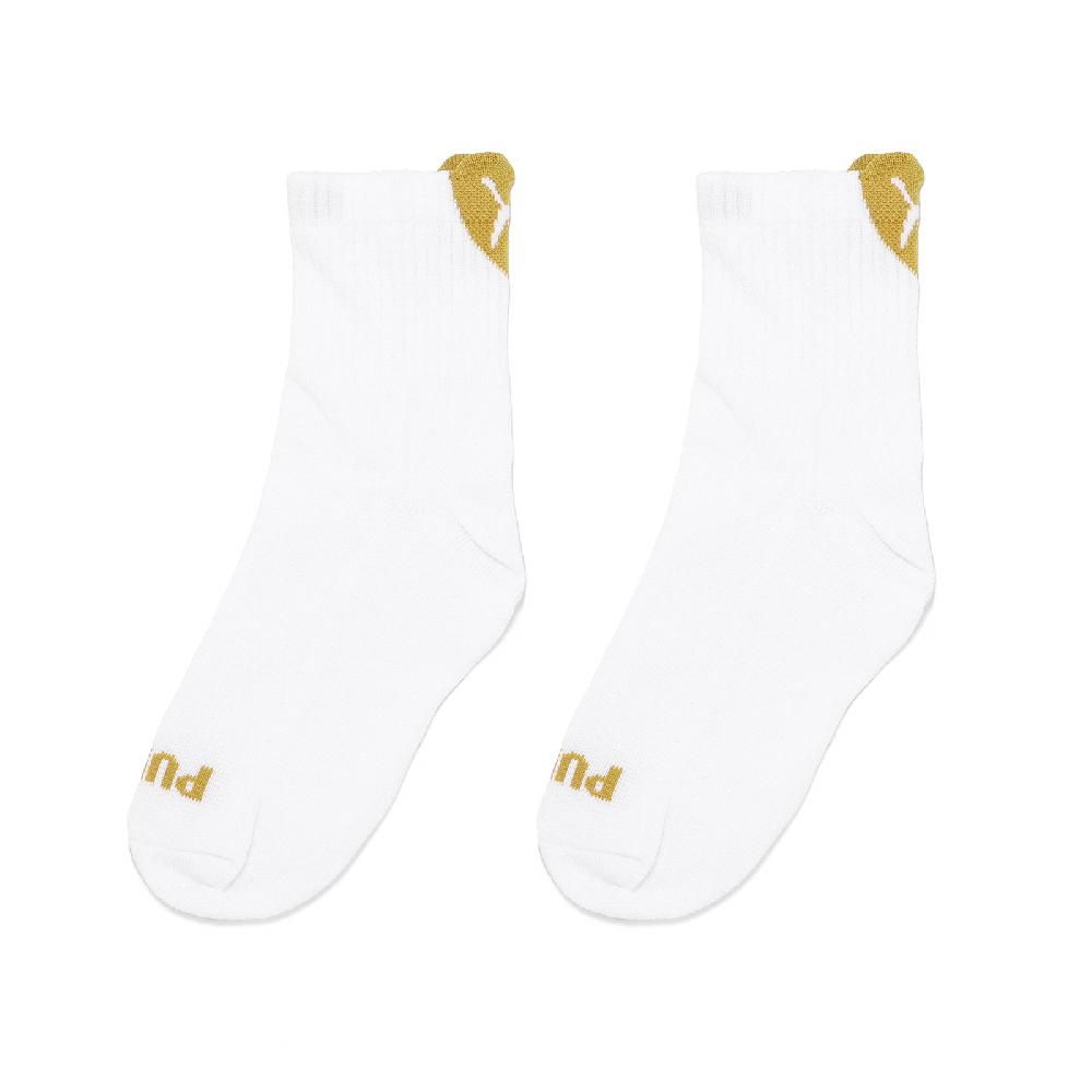 PUMA  彪馬 短襪 Fashion Ankle Socks 白 黃 愛心 休閒襪 短筒襪 襪子 BB143008