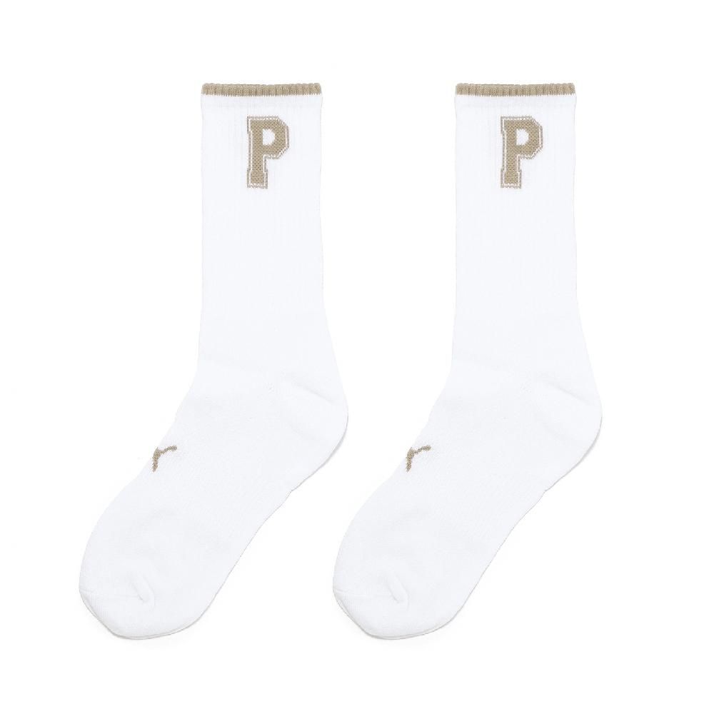 PUMA 彪馬  彪馬 長襪 Fashion Crew Socks 白 米白 中筒襪 休閒襪 襪子 BB146804