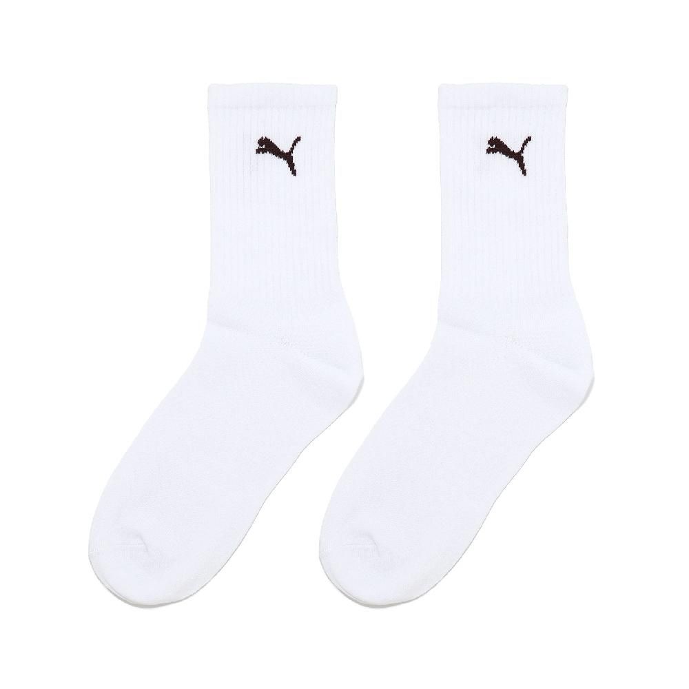 PUMA  彪馬 長襪 NOS Crew Socks 白 黑 基本款 休閒襪 中筒襪 襪子 BB134519