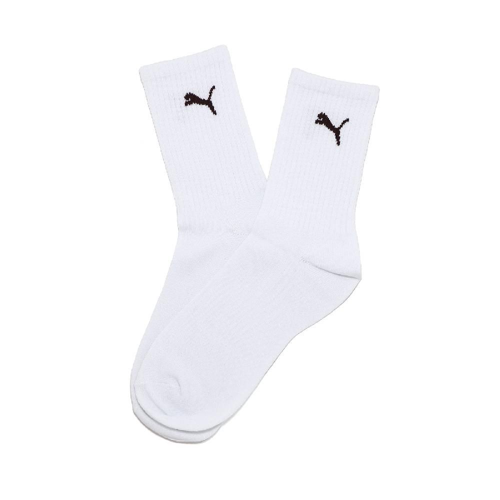 PUMA  彪馬 長襪 NOS Crew Socks 白 黑 基本款 休閒襪 中筒襪 襪子 BB134519