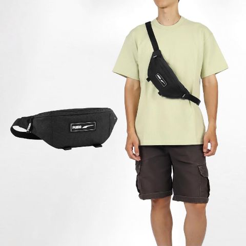 PUMA 彪馬 腰包 Deck Waist Bag 黑 可調背帶 肩背包 斜背包 隨行包 小包 09070401