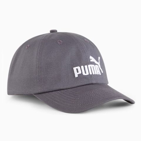 PUMA 帽子 基本系列 NO.1 鐵灰 白刺繡 棒球帽 老帽 02435718