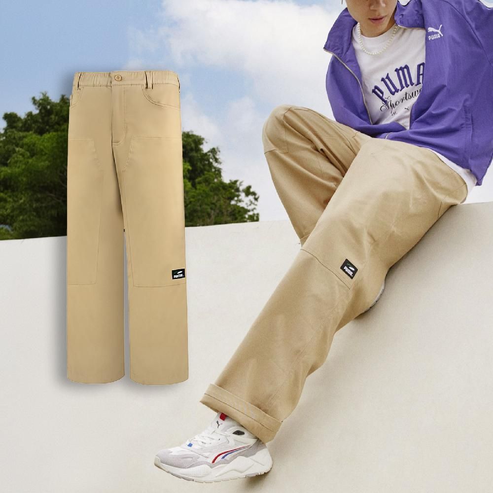 PUMA 長褲 PUMAS Cargo Pants 男款 卡其 直筒 卡其褲 褲子 62814584