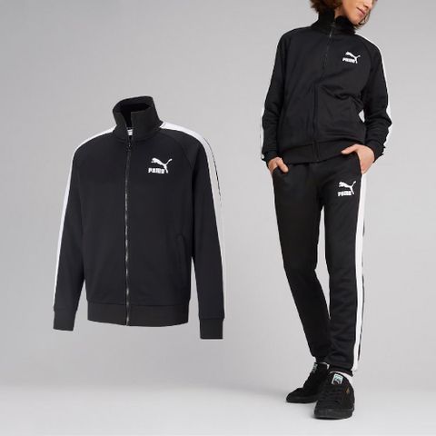 PUMA Puma 彪馬 外套 Iconic T7 Track Jacket  男款 黑 白 立領 復古 夾克 53009401