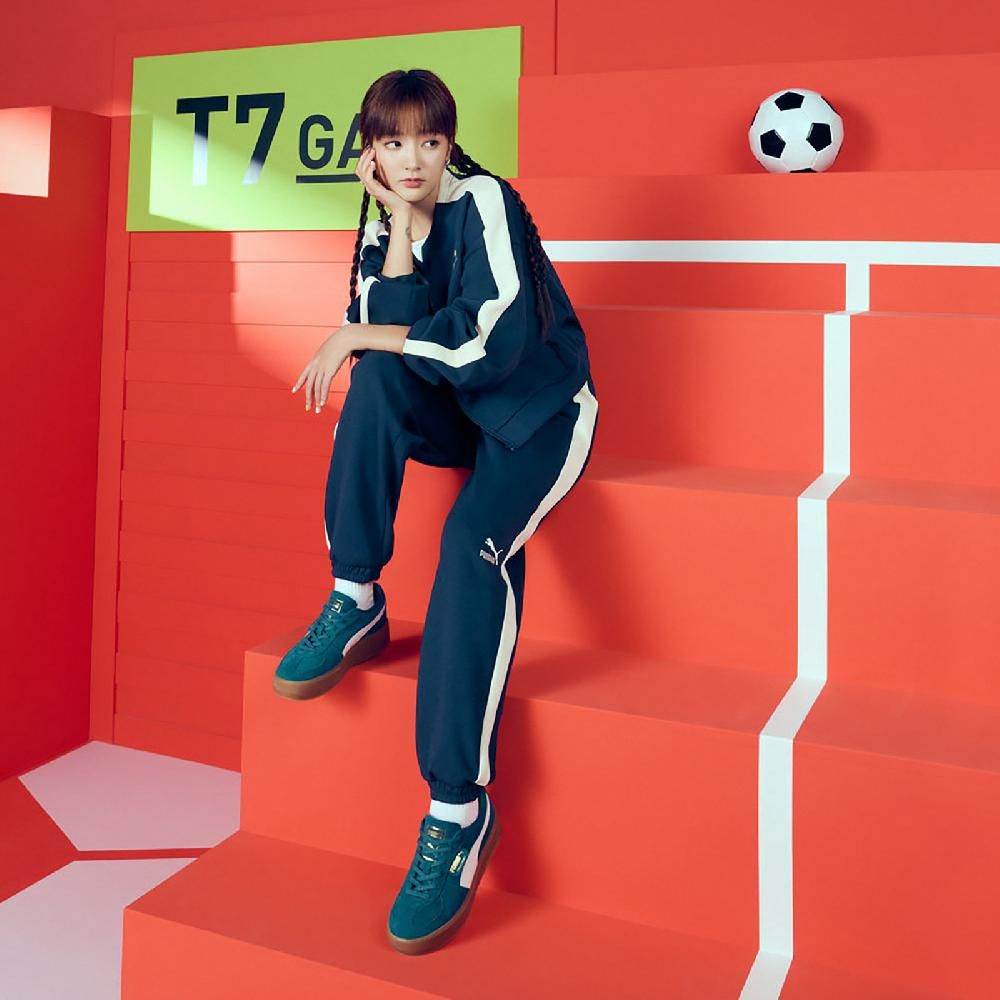 PUMA Puma 彪馬 長褲 T7 MX Pants 女款 藍 米白 排汗 束口褲 褲子 王淨著用款 62813214