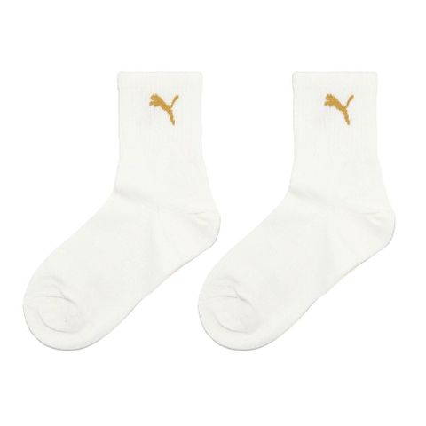 PUMA Puma 彪馬 襪子 Fashion Ankle Socks 中筒襪 短襪 米白 黃 休閒襪 穿搭襪 單雙入 BB145306