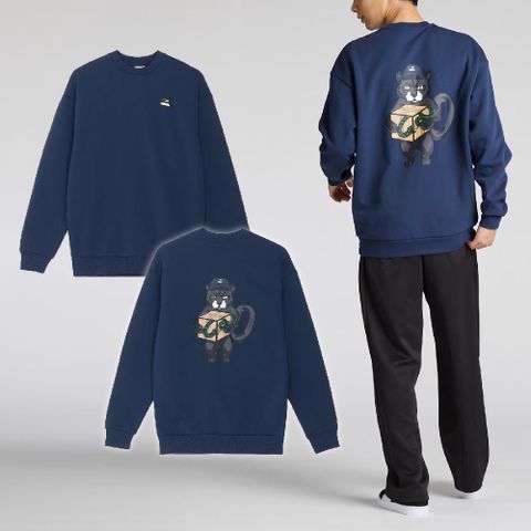 PUMA 彪馬 Puma 彪馬 長袖 Crew Sweatshirts 亞規 藍 長T 上衣 黑豹 蛇 62814414