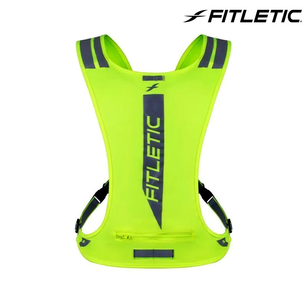 Fitletic  輕量跑步反光背心GLO VEST 螢光黃