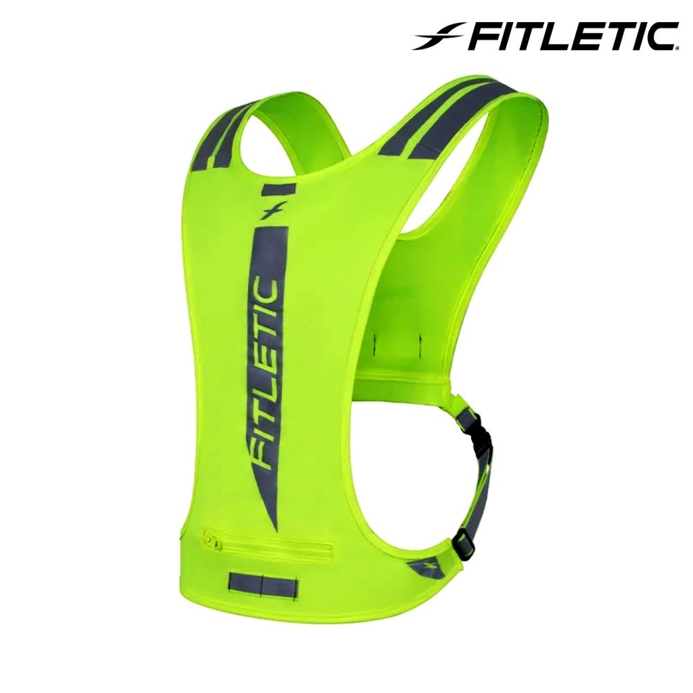 Fitletic  輕量跑步反光背心GLO VEST 螢光黃