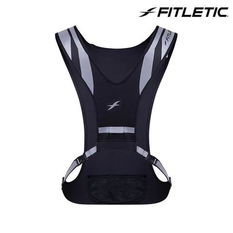 Fitletic 輕量跑步反光背心GLO VEST 黑色