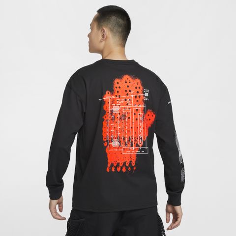 【NIKE】AS M NRG ACG TEE LS GEOTHERMAL 男 長袖上衣 黑色-FZ6705010