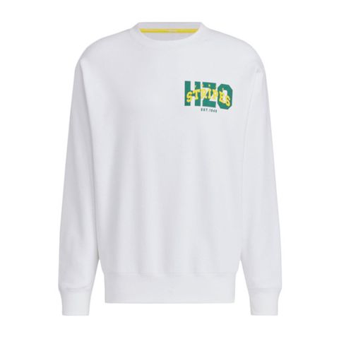 Adidas CLG Sweatshirts [JG8552] 男 長袖 上衣 大學T 運動 休閒 寬鬆 舒適 白