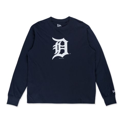 【NEW ERA】長袖Tee ESSENTIAL 底特律老虎 海軍藍 男女款 -NE13527294