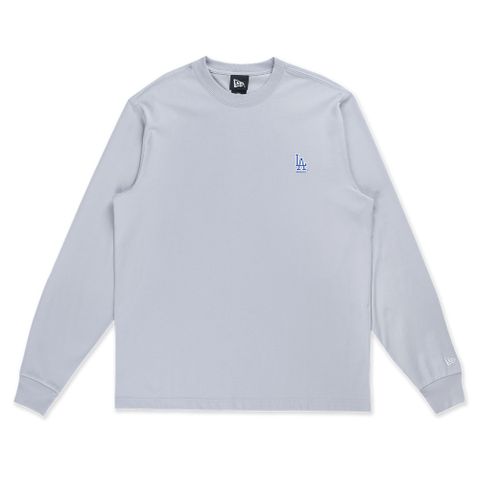 【NEW ERA】長袖Tee TIMELESS MINIMAL 洛杉磯道奇 灰 男女款 -NE14418234