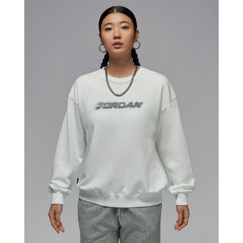 【NIKE】AS W J BRKLN FLC FT CREW 24 GC 女 圓領套頭衫 白色-HV8954121