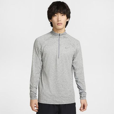 【NIKE】AS M NK DF STRIDE HZ MIDLAYER 男款 長袖上衣 運動 灰色-HV2181084