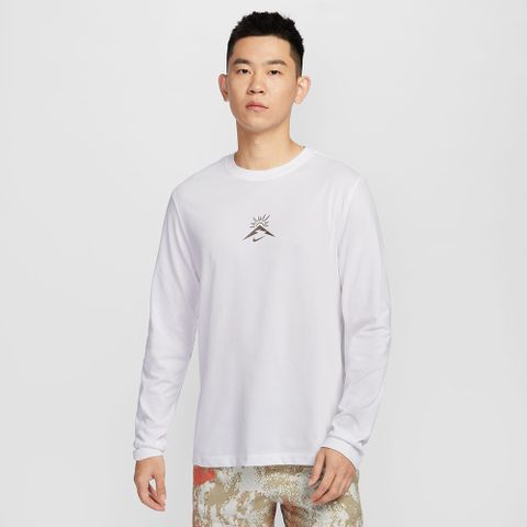 【NIKE】AS M NK DF TEE LS TRAIL SSNL 男款 長袖上衣 白色-HJ3602100