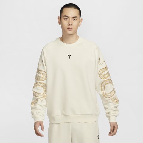 【NIKE】AS KB U NK TF CREW LNY 男 圓領套頭衫 大學T 白色-HQ4698133