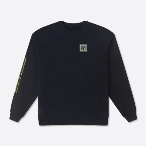 CONVERSE FUTURE UTILITY GRAPHIC LOOSE CREW 大學T 男 黑色-10026527-A01