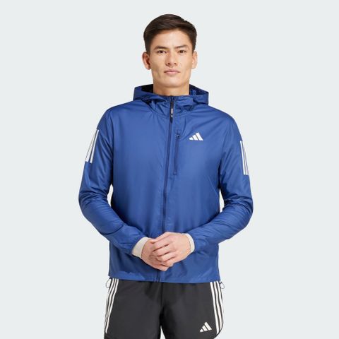 ADIDAS 愛迪達 OTR B JKT 休閒外套 男 連帽 運動 藍色-IV5427