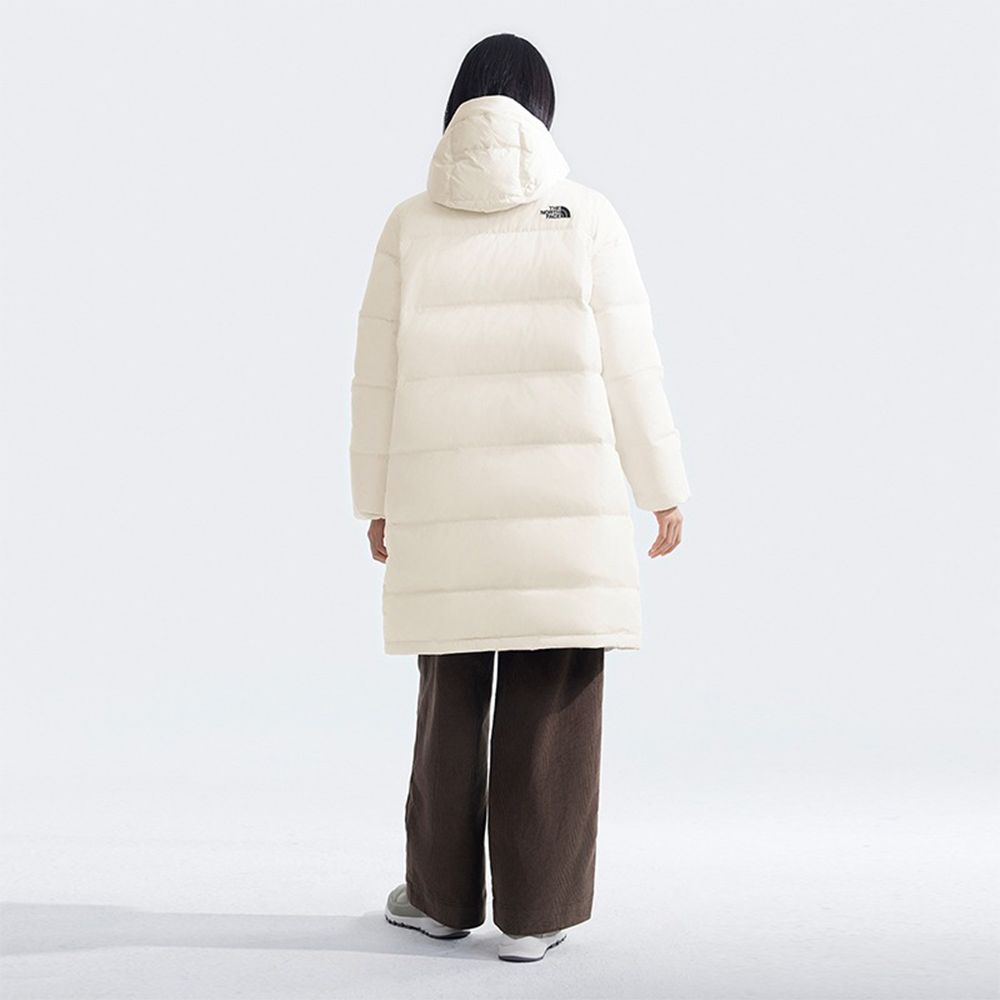 The North Face 北面 女 防風防潑水保暖長版連帽羽絨外套-NF0A81SAQLI