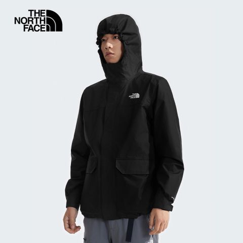 The North Face 北面 男 防水透氣可調節連帽衝鋒外套-NF0A8AUKJK3