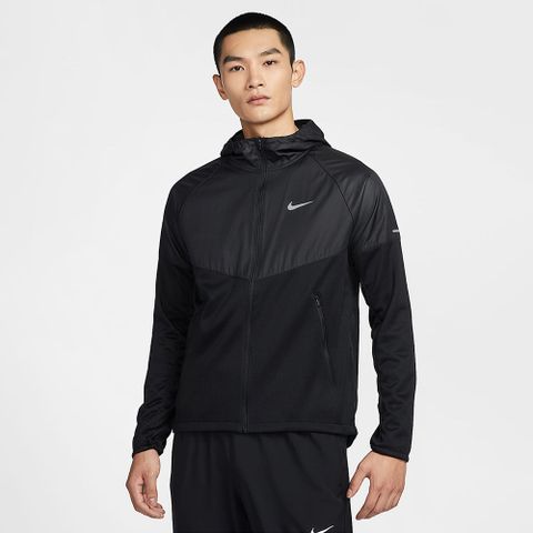 【NIKE】AS M NK TF RPL SPHR MILER JKT 男 連帽外套 防潑水 保暖 黑色-FZ1112010