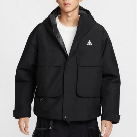 NIKE 耐吉 AS M ACG SF PRMLFT SKL PK JKT 男款 連帽外套 防風 防潑水 黑色-FV8682010