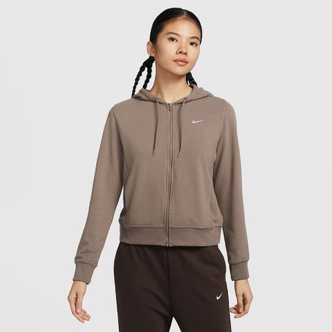 【NIKE】AS W NK ONE DF FZ HOODIE LBR 女款 連帽外套 棕色-FB5199233