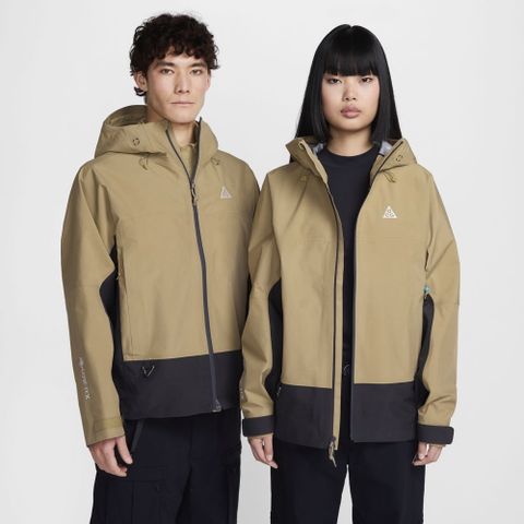 【NIKE】AS U ACG SFADV MSRY RDGE JKT G 男女款 休閒外套 連帽外套 卡其色-FV8642297