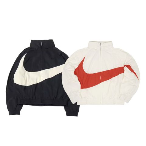 Nike Swoosh Coconut Milk 黑色白勾/白色橘勾 連帽風衣外套 亞版 FB7878-010/FB7878-133