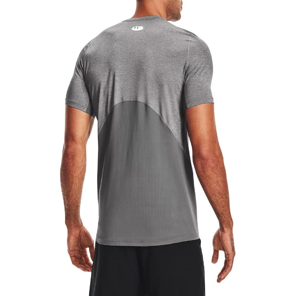 Under Armour  安德瑪 短袖 HG Armour Tee 男款 灰 黑 輕量 親膚 速乾 運動 跑步 短T UA 1361683090