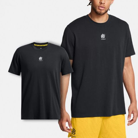 Under Armour 安德瑪 短袖 Curry Hvyweight Tee 男款 黑 白 寬鬆 咖哩 短T UA 1387107001