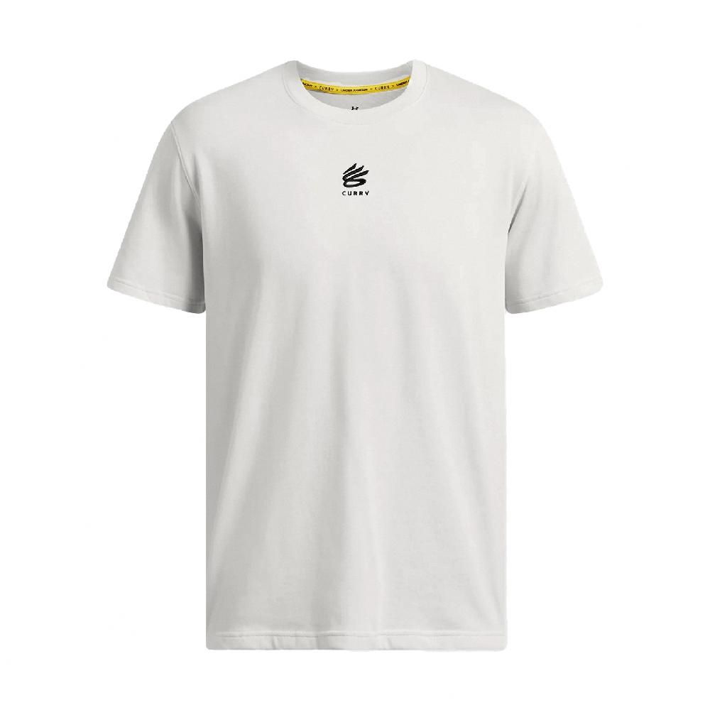 Under Armour  安德瑪 短袖 Curry Hvyweight Tee 男款 米灰 黑 寬鬆 咖哩 短T UA 1387107114