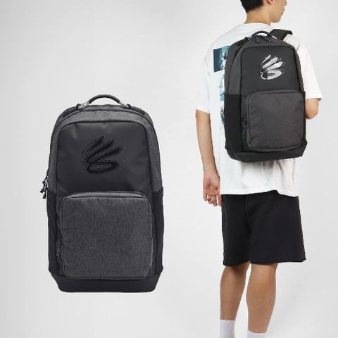 Under Armour 安德瑪 後背包 Curry Splash Backpack 黑 15吋 多夾層 筆電包 肩背包 背包 1387544001