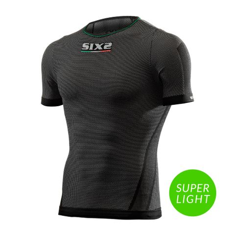 義大利SIXS【機能碳】男款超輕量短袖上衣 TS1L 碳纖黑