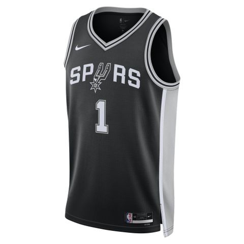 【NIKE】SAS MNK DF SWGMN JSY ICN 22 男 籃球背心 NBA 馬刺 黑色-DN2022015