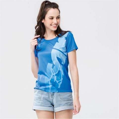 振興優惠5折《Sasaki》(女款)長效性吸排功能圓領短衫/641076