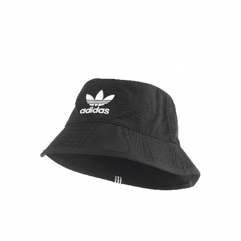 adidas 漁夫帽 Originals Bucket Hat 愛迪達 三葉草 休閒 基本款 穿搭 黑 白 BK7345 BK7345