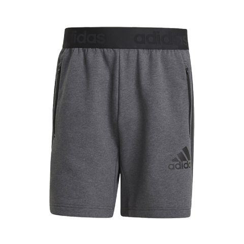 ADIDAS 愛迪達 短褲 AEROREADY Shorts 男款  運動休閒 膝上 路跑 健身 訓練 灰 黑 GM2089 GM2089