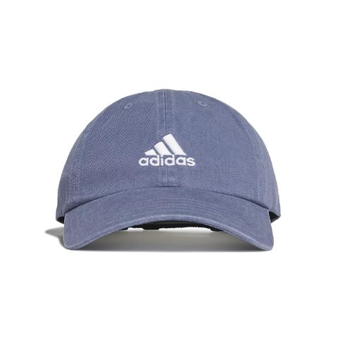 adidas 棒球帽 Dad Cap Bos 老帽 男女款 愛迪達 遮陽帽 基本款 藍 白 GM6281